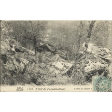 CPA: Foret de FONTAINEBLEAU, Chaos de l'Enfer, vers 1900