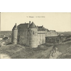 CPA: DIEPPE, Vue sur le Vieux Chateau, vers 1900.