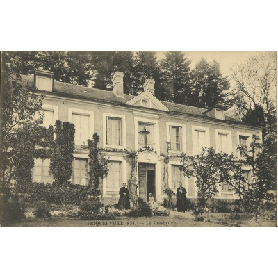 CPA: TRICQUERVILLE, Le Presbytère, vers 1900.