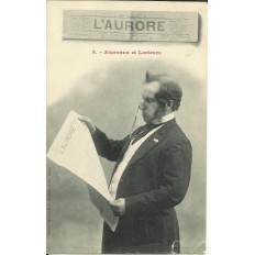 CPA: Journaux et Lecteurs, L'AURORE, vers 1900.