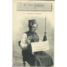 CPA: Journaux et Lecteurs, LE PETIT JOURNAL, vers 1900.