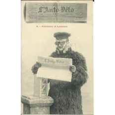 CPA: Journaux et Lecteurs, L'AUTO-VELO, vers 1900.