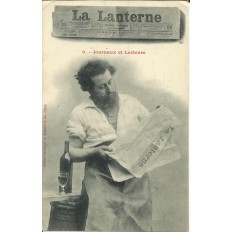 CPA: Journaux et Lecteurs, LA LANTERNE, vers 1900.