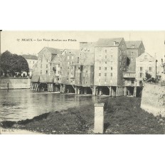 CPA: MEAUX, Les Vieux Moulins sur Pilotis - Années 1910