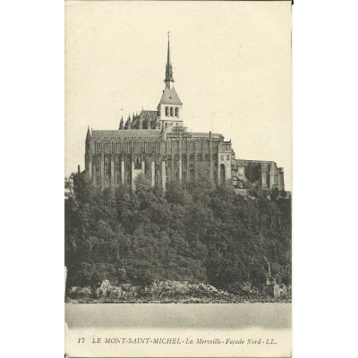 CPA: LE MONT-SAINT-MICHEL, Façade Nord, vers 1900