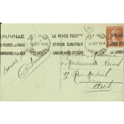 CPA - DEAUVILLE, Plage Fleurie - Années 1920