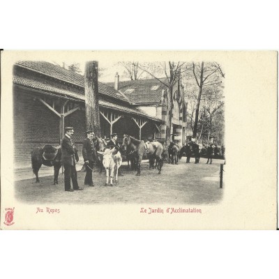 CPA: PARIS, Jardin d'acclimatation, Au Repos - Années 1900