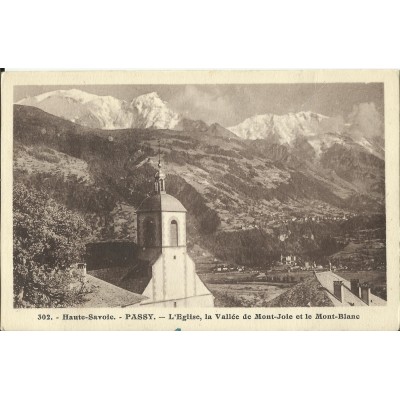 CPA: PASSY, L'Eglise, Vallée de Montjoie. Années 1910.
