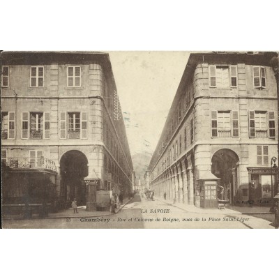 CPA: CHAMBERY, Rue de la Colonne de Boignes, Années 1900