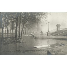 CPA: PARIS, Crue 1910, Quai de Billy.