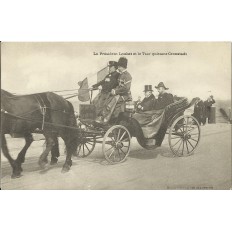 CPA: Rencontre LOUBET/NICOLAS II, 1902, Cronstadt. Départ du Président LOUBET.