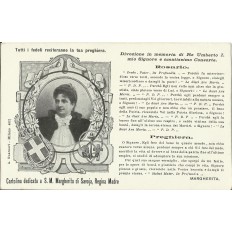 CPA: ITALIE, S.M.Margherita di SAVOJA, Regina Madre. Années 1900.