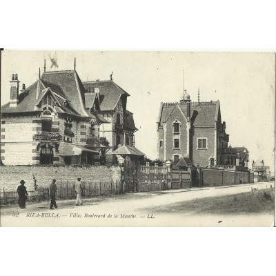 CPA: RIVA-BELLA, Villas Boulevard de la Manche, vers 1910.