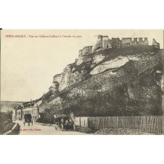 CPA: PETIT-ANDELY, Vue sur le Chateau-Gaillard, Années 1910