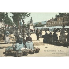 CPA: FONTAINEBLEAU, Le Marché, Années 1900