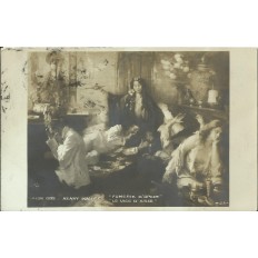 CPA: Fumerie, Vice d'Asie, par Henry Vollet, Salon de 1909.