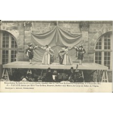 CPA: THEATRE, FONTAINEBLEAU, 1904. Pavane, danse.