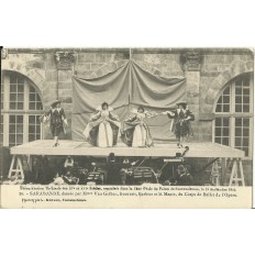 CPA: THEATRE, FONTAINEBLEAU, 1904. Sarabande, danse.