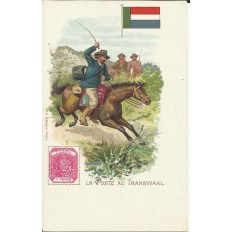 CPA: LA POSTE au TRANSWAAL (Afrique du Sud), vers 1900.
