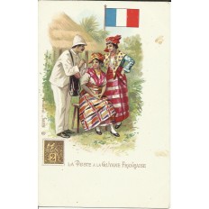 CPA: LA POSTE à la GUYANE FRANCAISE, vers 1900.