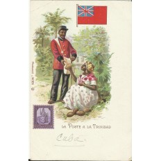 CPA: LA POSTE à la TRINIDAD (CUBA), vers 1900.
