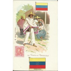 CPA: LA POSTE au VENEZUELA, vers 1900.