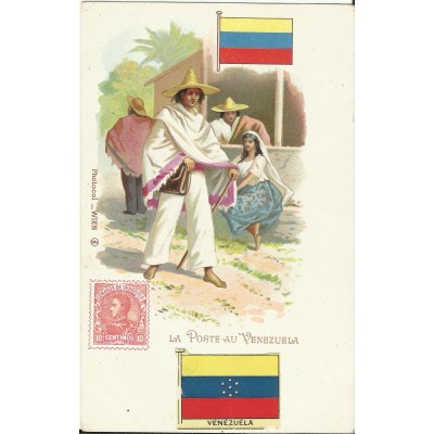 CPA: LA POSTE au VENEZUELA, vers 1900.