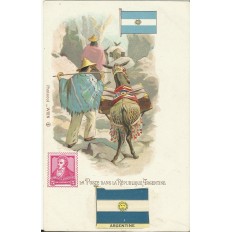 CPA: LA POSTE dans la REPUBLIQUE ARGENTINE, vers 1900.