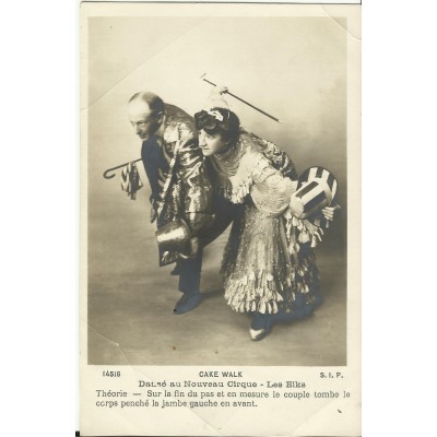 CPA: DANSE - LE CAKE WALK (les ELKS) (2), vers 1900