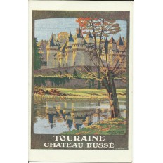 CPA: TOURAINE, Chateau d'USSE (AFFICHE TOURISTIQUE), Années 1920