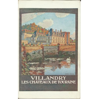 CPA: TOURAINE, Chateau de VILLANDRY (AFFICHE TOURISTIQUE), Années 1920