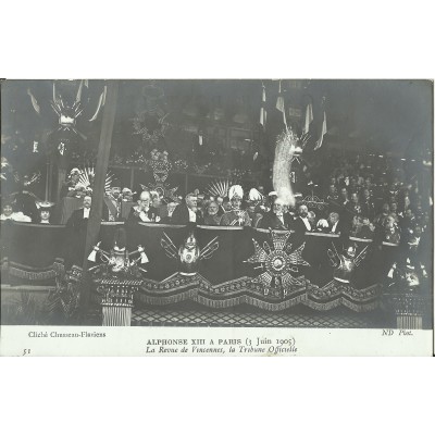 CPA: Roi d'Espagne Alphonse XIII à Paris, 3 juin 1905