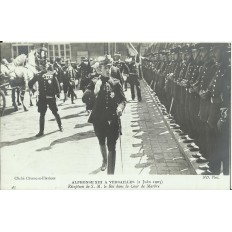 CPA: Roi d'Espagne Alphonse XIII à VERSAILLES, 2 juin 1905