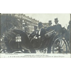 CPA: Roi d'Espagne Alphonse XIII à PARIS, 30 Mai 1905 (2)