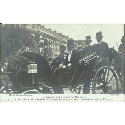 CPA: Roi d'Espagne Alphonse XIII à PARIS, 30 Mai 1905 (2)