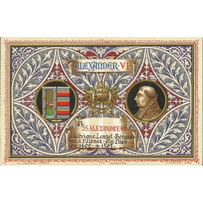 CPA: VATICAN, Le PAPE ALEXANDRE VI, Années 1900