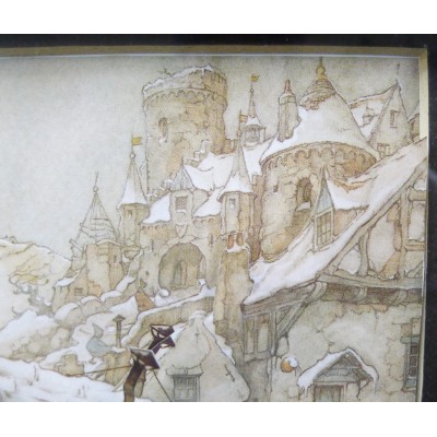 Anton PIECK (1895-1987), Le passage du Pont, LITHOGRAPHIE (découpage).