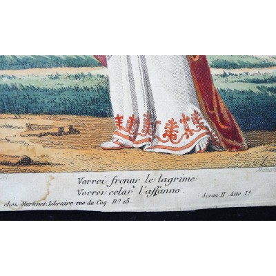 THEATRE de l'Odéon, Les HORACES, Opéra Séria, Mme SESSI, 1813. GRAVURE.