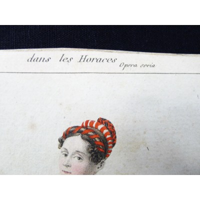 THEATRE de l'Odéon, Les HORACES, Opéra Séria, Mme SESSI, 1813. GRAVURE.