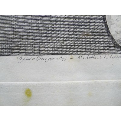 Augustin DE SAINT-AUBIN (1736-1807). TWO ENGRAVINGS, " AU MOINS SOYEZ DISCRET..."