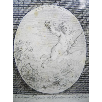 Augustin DE SAINT-AUBIN (1736-1807). TWO ENGRAVINGS, " AU MOINS SOYEZ DISCRET..."