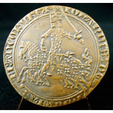 MEDAILLE en CUIVRE, d'après UNE MONNAIE MEDIEVALE (9)