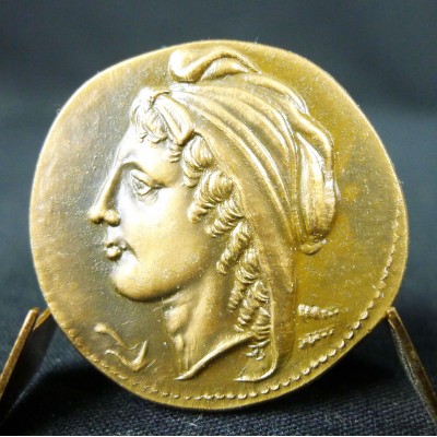 BRONZE MEDAL, after AN ANTIQUE COIN (32)