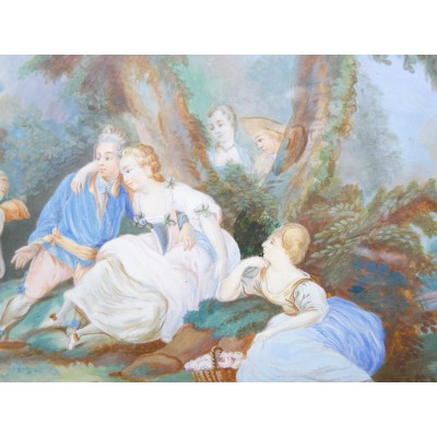 Jacques Antoine VALLIN (c.1760-c.1831), SCENE AVEC CHERUBINS, GOUACHE.