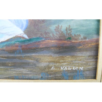 Jacques Antoine VALLIN (c.1760-c.1831), SCENE AVEC CHERUBINS, GOUACHE.