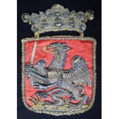 BLASON XVII/XVIIIe s. ARMOIRIES GRIFFON EPEE COURONNE