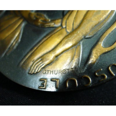 MEDAILLE BRONZE, G.THUROTTE sc. DES RAYONS DU MATIN AUX FEUX...