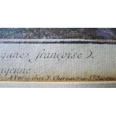 VUE D'OPTIQUE, XVIIIe s. L'ISLE DE COUROU (GUYANE). 