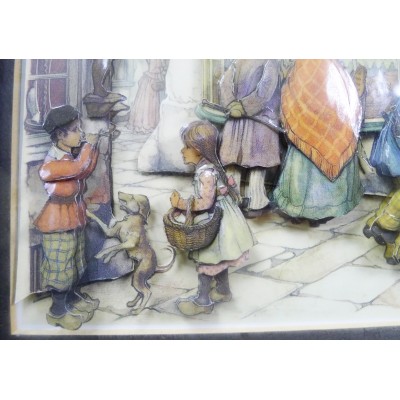 Anton PIECK (1895-1987), Rue Hollandaise, LITHOGRAPHIE (découpage).