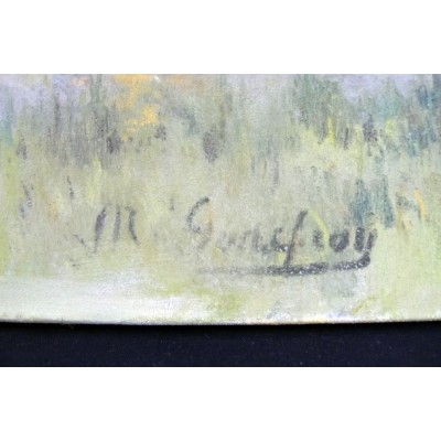 Jan GODEFROY (1882-1958), LEVER DE LUNE, PASTEL.